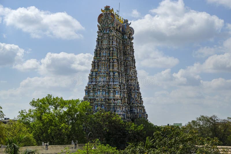 Meenakshi Amman temple gopuram Madurai